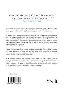 4me de couverture de "Petites chroniques amusées, le plus souvent, de la vie à l'université"