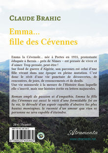 4me de couverture de "Emma... fille des Cévennes"